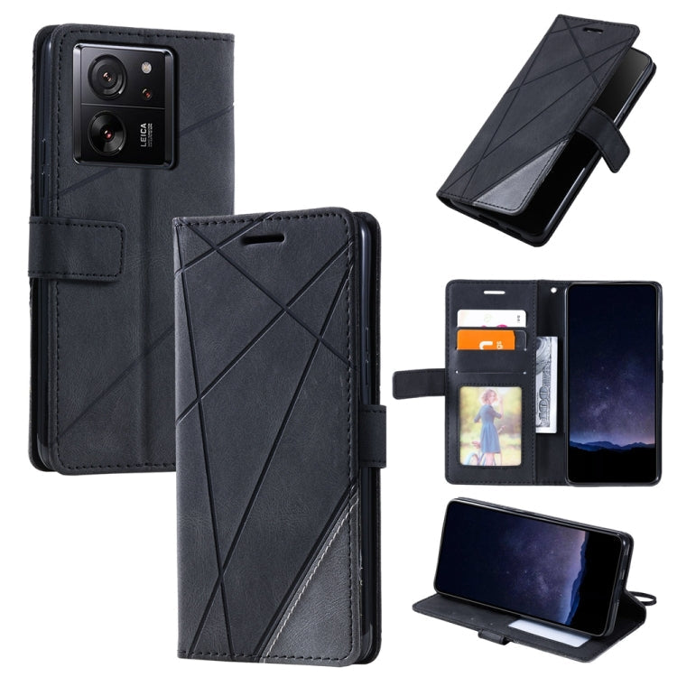 Skin Feel Splicing Leather Phone Case, For Xiaomi Redmi 13C, For Xiaomi Redmi Note 13 Pro+, For Xiaomi Redmi Note 13 Pro 5G, For Xiaomi 13T / Redmi K60 Ultra