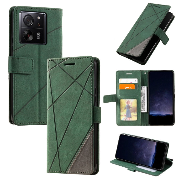 Skin Feel Splicing Leather Phone Case, For Xiaomi Redmi 13C, For Xiaomi Redmi Note 13 Pro+, For Xiaomi Redmi Note 13 Pro 5G, For Xiaomi 13T / Redmi K60 Ultra