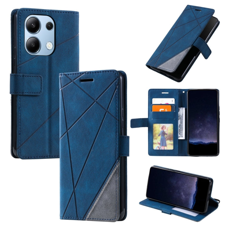 Skin Feel Splicing Leather Phone Case, For Xiaomi Redmi A3, For Xiaomi Redmi Note 13 Pro 4G, For Xiaomi Redmi Note 13 4G, For Xiaomi Redmi K70E