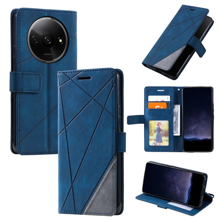 Skin Feel Splicing Leather Phone Case, For Xiaomi Redmi A3, For Xiaomi Redmi Note 13 Pro 4G, For Xiaomi Redmi Note 13 4G, For Xiaomi Redmi K70E