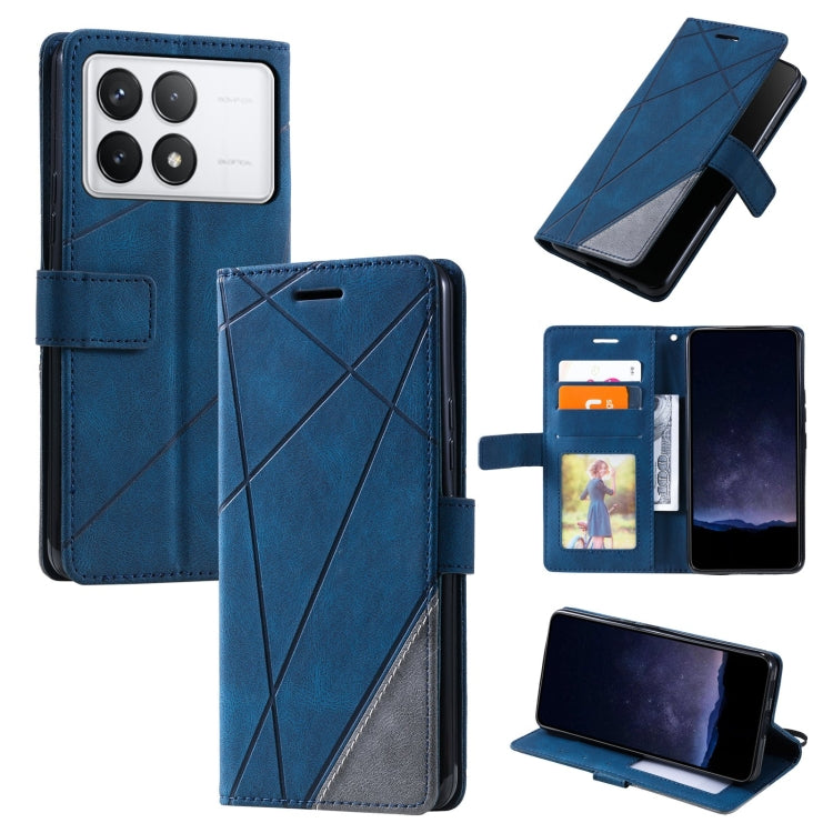 Skin Feel Splicing Leather Phone Case, For Xiaomi Redmi A3, For Xiaomi Redmi Note 13 Pro 4G, For Xiaomi Redmi Note 13 4G, For Xiaomi Redmi K70E