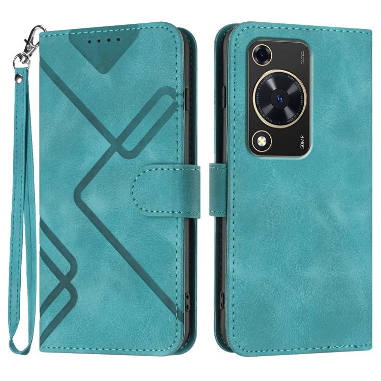 Line Pattern Skin Feel Leather Phone Case, For Huawei nova 12i, For Huawei nova 12s, For Huawei nova Y72, For Huawei nova 12 Pro / nova 12 Ultra