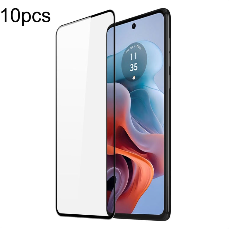 For Motorola Moto G34 10pcs DUX DUCIS 0.33mm 9H Medium Alumina Tempered Glass Film