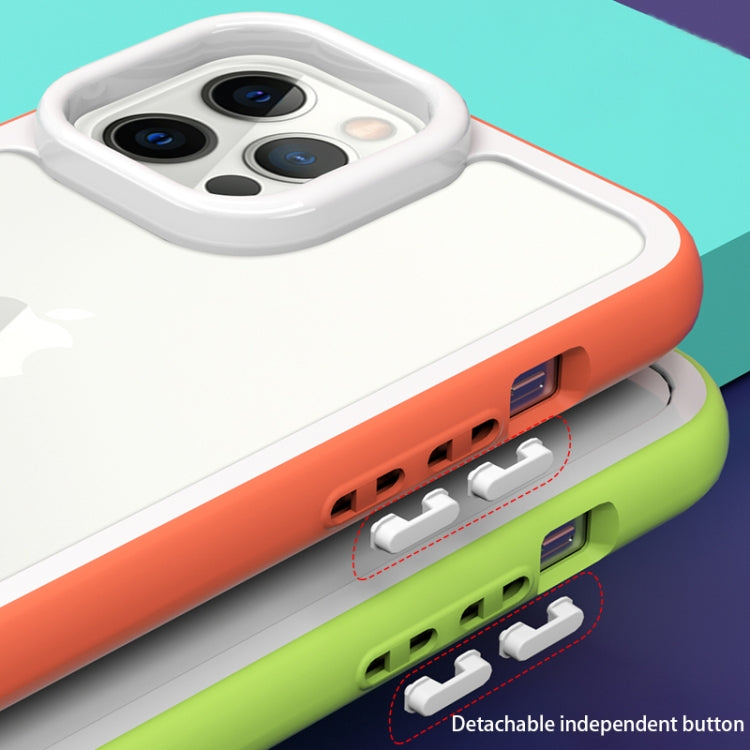 Color Frame 2 in 1 Hollow Cooling Phone Case, For iPhone 12, For iPhone 12 Pro