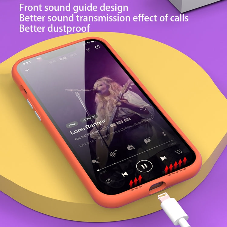 Color Frame 2 in 1 Hollow Cooling Phone Case, For iPhone 14 Pro Max, For iPhone 13