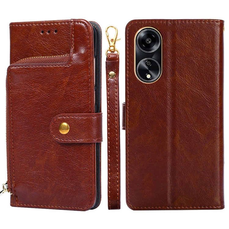 Zipper Bag Leather Phone Case, For OPPO Reno10 Pro+ 5G, For OPPO A1 5G