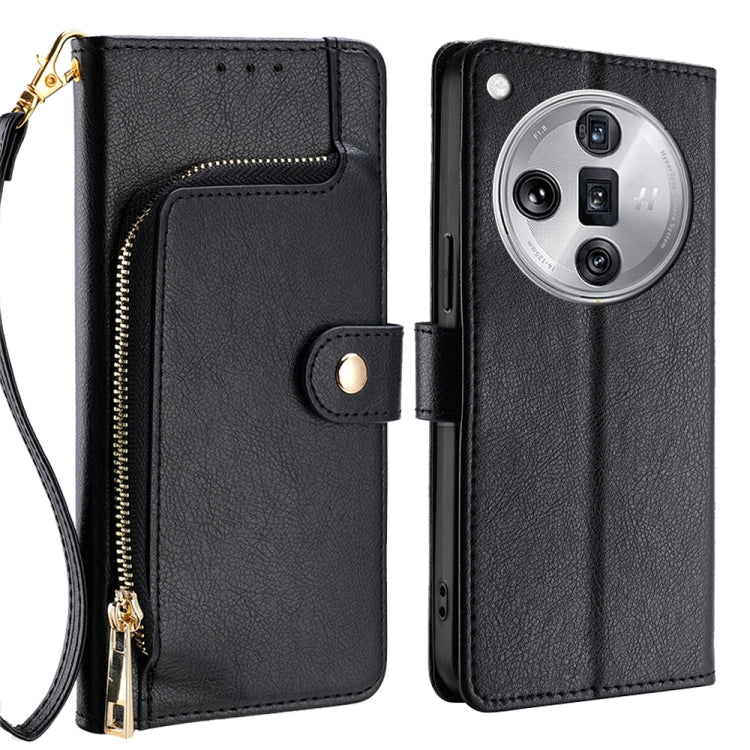 Zipper Bag Leather Phone Case, For OPPO A3 Pro 5G India, For OPPO Reno12 5G Global, For OPPO A60 4G Global, For OPPO Reno11 F 5G, For OPPO Find X7 5G, For OPPO Find X7 Ultra 5G