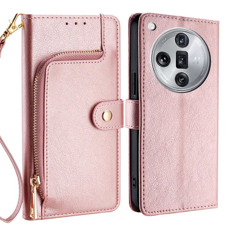 Zipper Bag Leather Phone Case, For OPPO A3 Pro 5G India, For OPPO Reno12 5G Global, For OPPO A60 4G Global, For OPPO Reno11 F 5G, For OPPO Find X7 5G, For OPPO Find X7 Ultra 5G