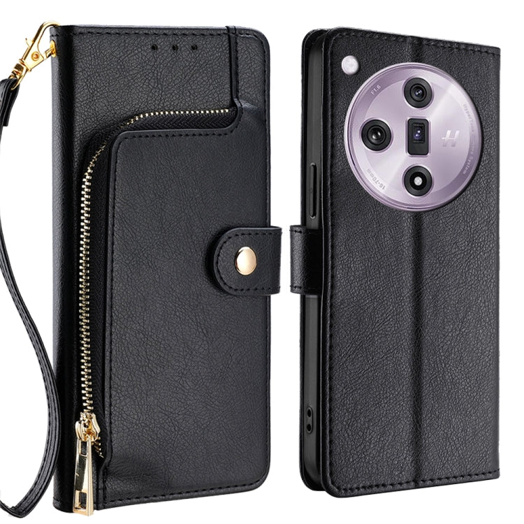 Zipper Bag Leather Phone Case, For OPPO A3 Pro 5G India, For OPPO Reno12 5G Global, For OPPO A60 4G Global, For OPPO Reno11 F 5G, For OPPO Find X7 5G, For OPPO Find X7 Ultra 5G