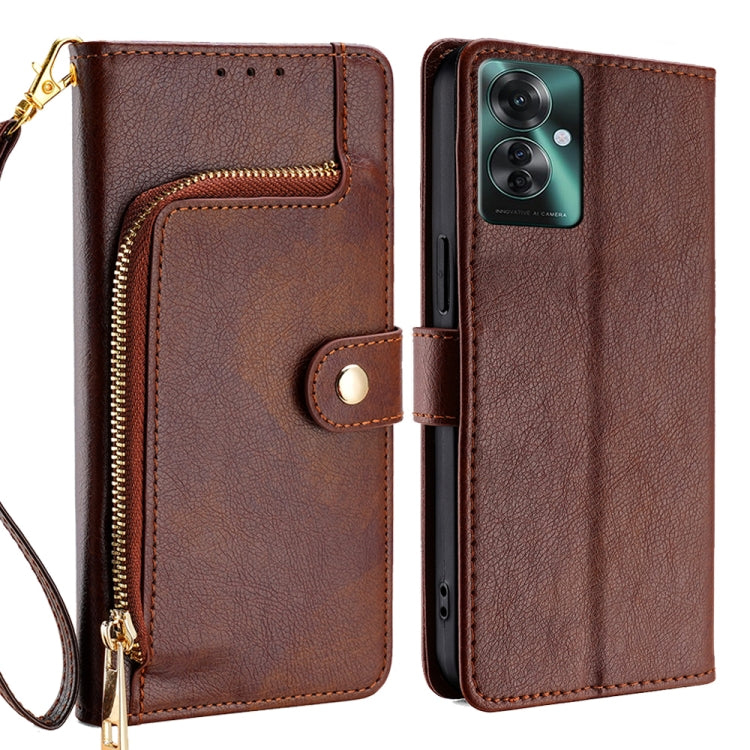 Zipper Bag Leather Phone Case, For OPPO A3 Pro 5G India, For OPPO Reno12 5G Global, For OPPO A60 4G Global, For OPPO Reno11 F 5G, For OPPO Find X7 5G, For OPPO Find X7 Ultra 5G