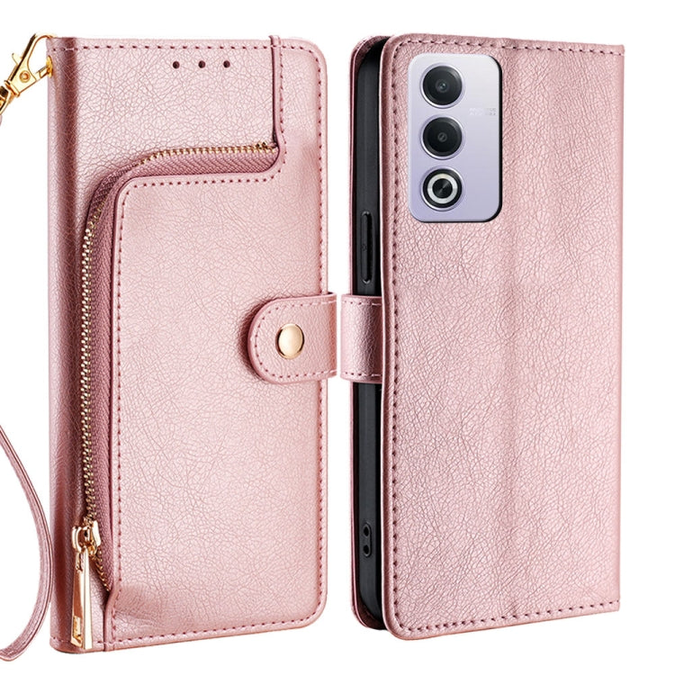 Zipper Bag Leather Phone Case, For OPPO A3 Pro 5G India, For OPPO Reno12 5G Global, For OPPO A60 4G Global, For OPPO Reno11 F 5G, For OPPO Find X7 5G, For OPPO Find X7 Ultra 5G