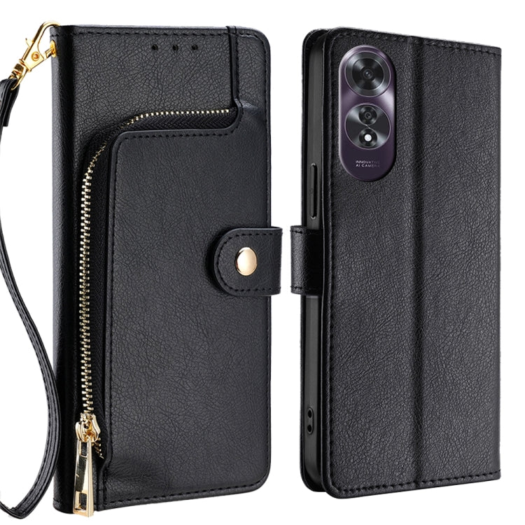 Zipper Bag Leather Phone Case, For OPPO A3 Pro 5G India, For OPPO Reno12 5G Global, For OPPO A60 4G Global, For OPPO Reno11 F 5G, For OPPO Find X7 5G, For OPPO Find X7 Ultra 5G