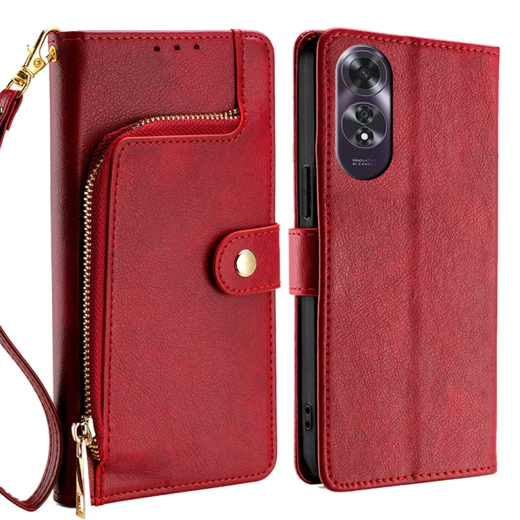 Zipper Bag Leather Phone Case, For OPPO A3 Pro 5G India, For OPPO Reno12 5G Global, For OPPO A60 4G Global, For OPPO Reno11 F 5G, For OPPO Find X7 5G, For OPPO Find X7 Ultra 5G