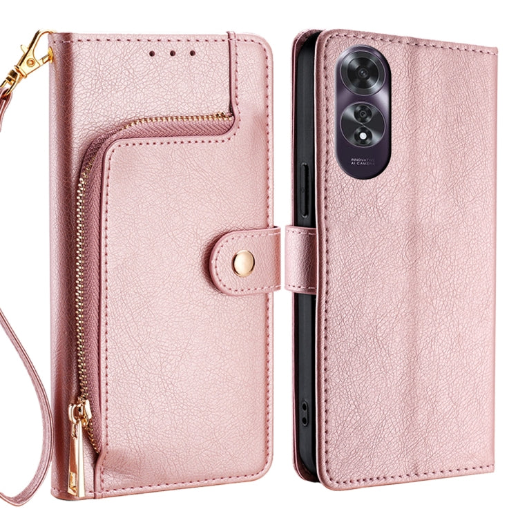 Zipper Bag Leather Phone Case, For OPPO A3 Pro 5G India, For OPPO Reno12 5G Global, For OPPO A60 4G Global, For OPPO Reno11 F 5G, For OPPO Find X7 5G, For OPPO Find X7 Ultra 5G