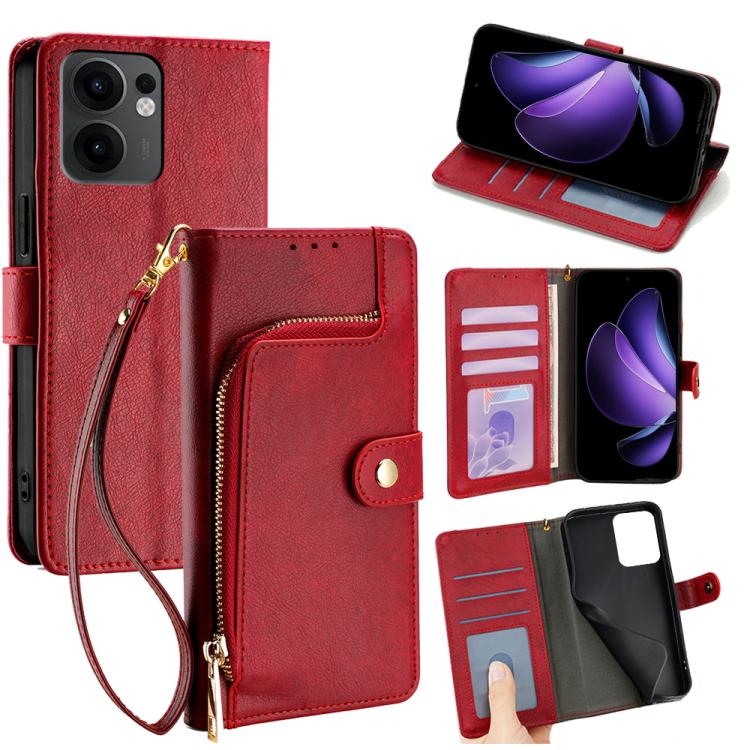Zipper Bag Leather Phone Case, For OPPO Find X8 Ultra 5G, For OPPO F29 5G Global, For OPPO A5 Pro 5G Global, For OPPO Reno13 F 5G / 4G, For OPPO A3 5G India, For OPPO Reno12 F 5G