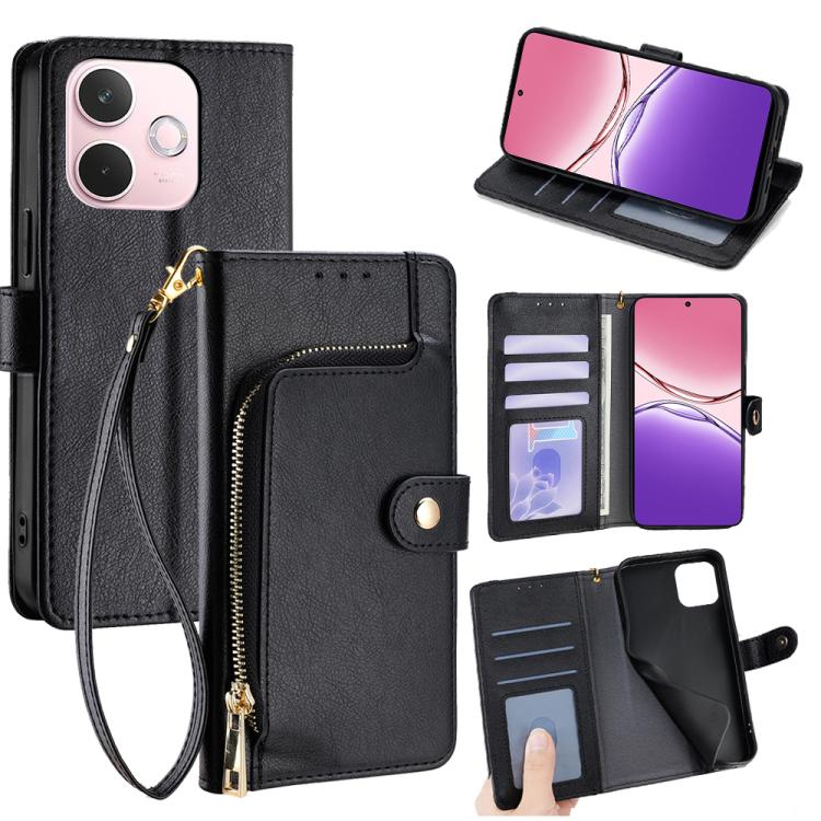 Zipper Bag Leather Phone Case, For OPPO Find X8 Ultra 5G, For OPPO F29 5G Global, For OPPO A5 Pro 5G Global, For OPPO Reno13 F 5G / 4G, For OPPO A3 5G India, For OPPO Reno12 F 5G