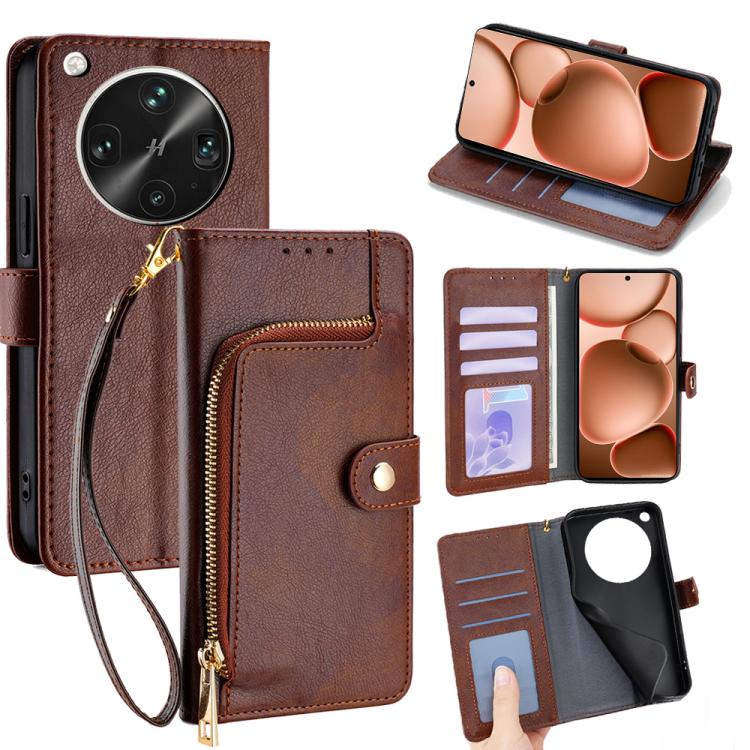 Zipper Bag Leather Phone Case, For OPPO Find X8 Ultra 5G, For OPPO F29 5G Global, For OPPO A5 Pro 5G Global, For OPPO Reno13 F 5G / 4G, For OPPO A3 5G India, For OPPO Reno12 F 5G