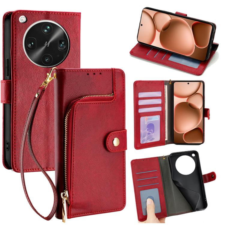 Zipper Bag Leather Phone Case, For OPPO Find X8 Ultra 5G, For OPPO F29 5G Global, For OPPO A5 Pro 5G Global, For OPPO Reno13 F 5G / 4G, For OPPO A3 5G India, For OPPO Reno12 F 5G