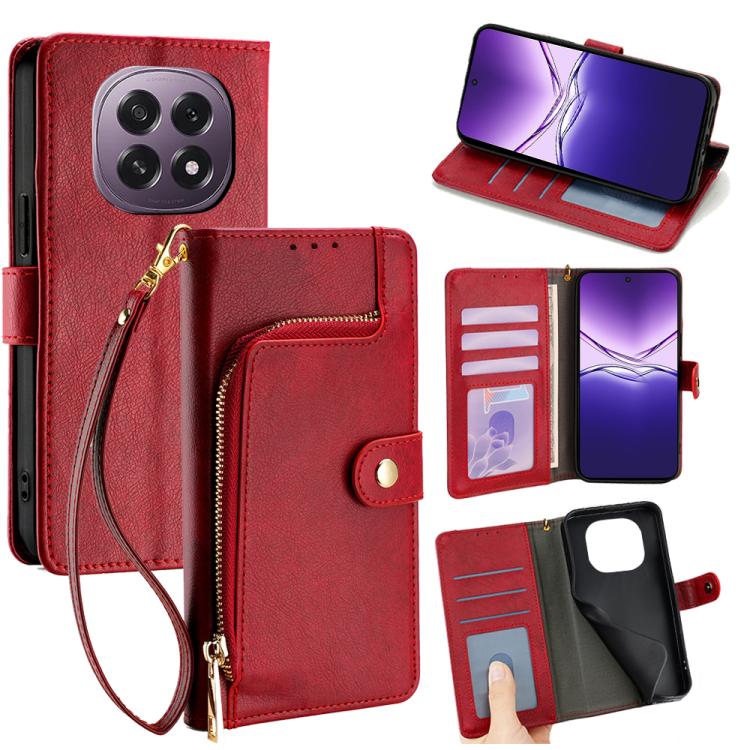 Zipper Bag Leather Phone Case, For OPPO Find X8 Ultra 5G, For OPPO F29 5G Global, For OPPO A5 Pro 5G Global, For OPPO Reno13 F 5G / 4G, For OPPO A3 5G India, For OPPO Reno12 F 5G