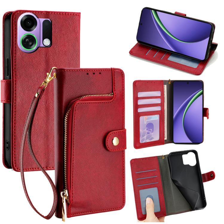 Zipper Bag Leather Phone Case, For OPPO K13 Turbo Pro 5G, For OPPO Reno14 F 5G, For OPPO A5x 5G Global, For OPPO A5 5G 2025 Global, For OPPO Find X8s+ 5G, For OPPO Find X8s 5G
