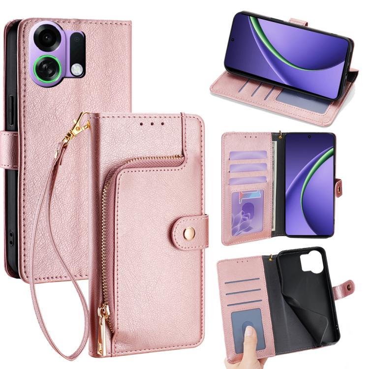 Zipper Bag Leather Phone Case, For OPPO K13 Turbo Pro 5G, For OPPO Reno14 F 5G, For OPPO A5x 5G Global, For OPPO A5 5G 2025 Global, For OPPO Find X8s+ 5G, For OPPO Find X8s 5G