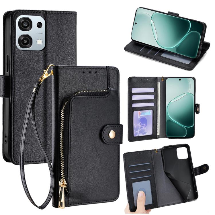 Zipper Bag Leather Phone Case, For OPPO Reno15 F 5G, For OPPO A6x 4G Global, For OPPO Reno15 5G Global, For OPPO Find X9 5G, For OPPO F31 5G, For OPPO Find X9 Pro 5G