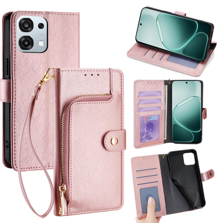 Zipper Bag Leather Phone Case, For OPPO Reno15 F 5G, For OPPO A6x 4G Global, For OPPO Reno15 5G Global, For OPPO Find X9 5G, For OPPO F31 5G, For OPPO Find X9 Pro 5G
