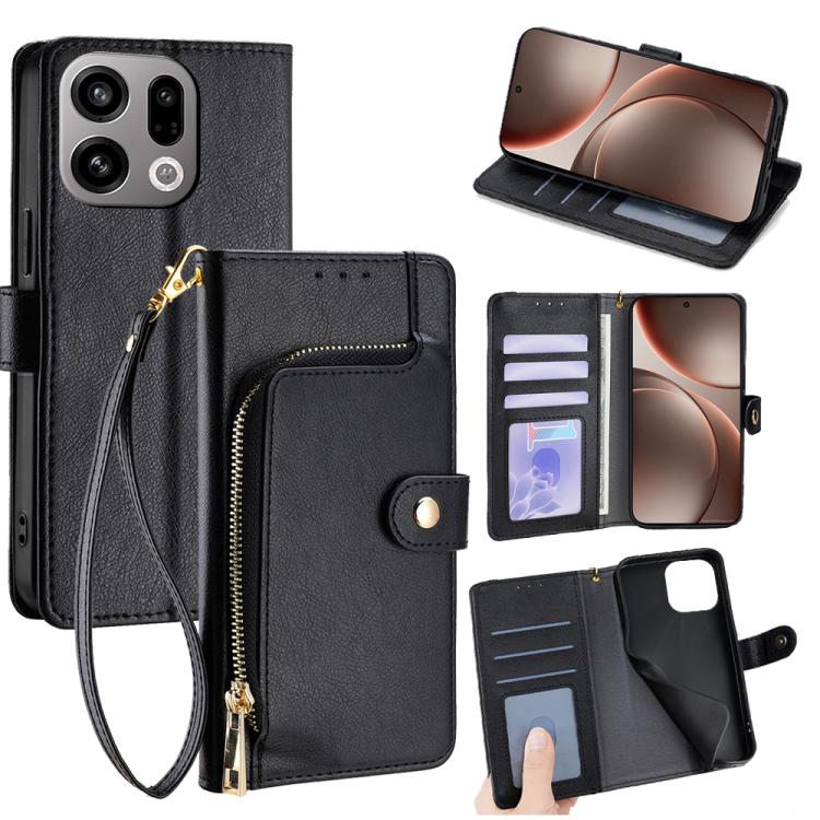 Zipper Bag Leather Phone Case, For OPPO Reno15 F 5G, For OPPO A6x 4G Global, For OPPO Reno15 5G Global, For OPPO Find X9 5G, For OPPO F31 5G, For OPPO Find X9 Pro 5G