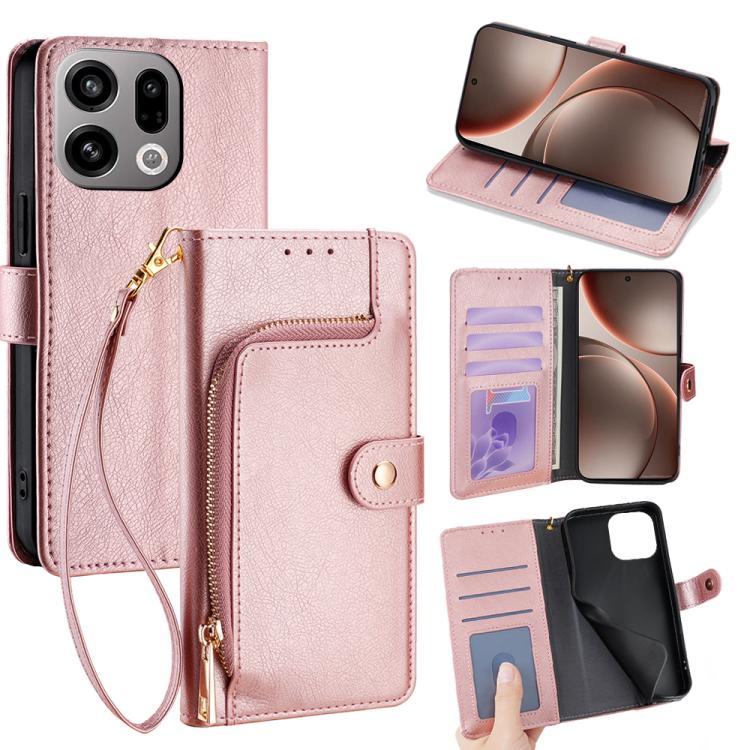 Zipper Bag Leather Phone Case, For OPPO Reno15 F 5G, For OPPO A6x 4G Global, For OPPO Reno15 5G Global, For OPPO Find X9 5G, For OPPO F31 5G, For OPPO Find X9 Pro 5G