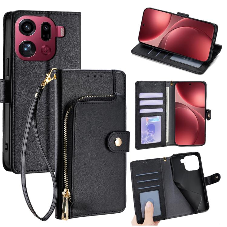 Zipper Bag Leather Phone Case, For OPPO Reno15 F 5G, For OPPO A6x 4G Global, For OPPO Reno15 5G Global, For OPPO Find X9 5G, For OPPO F31 5G, For OPPO Find X9 Pro 5G