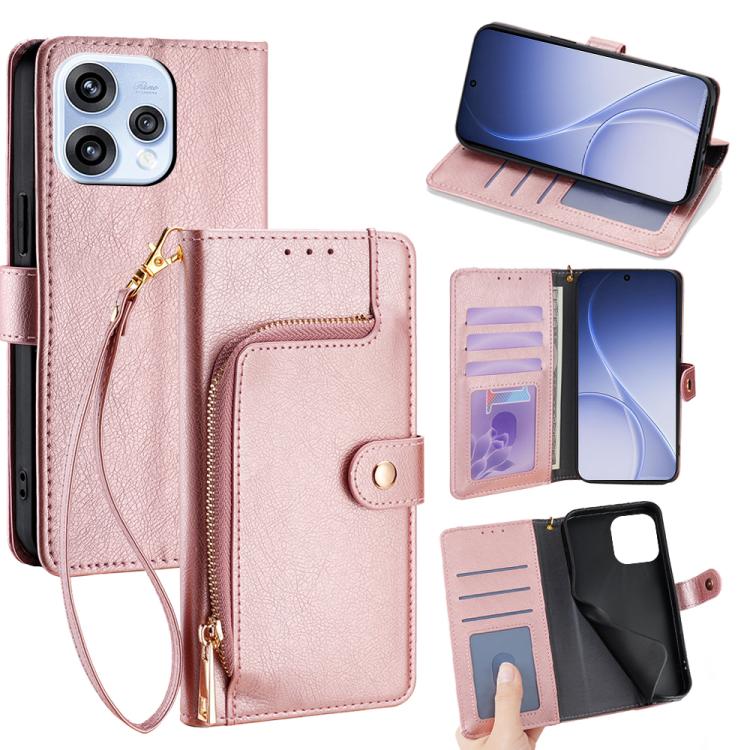 Zipper Bag Leather Phone Case, For OPPO Reno15 F 5G, For OPPO A6x 4G Global, For OPPO Reno15 5G Global, For OPPO Find X9 5G, For OPPO F31 5G, For OPPO Find X9 Pro 5G