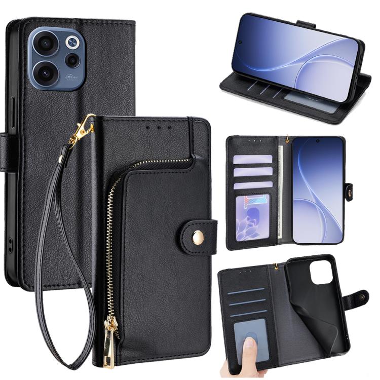Zipper Bag Leather Phone Case, For OPPO Reno15 F 5G, For OPPO A6x 4G Global, For OPPO Reno15 5G Global, For OPPO Find X9 5G, For OPPO F31 5G, For OPPO Find X9 Pro 5G
