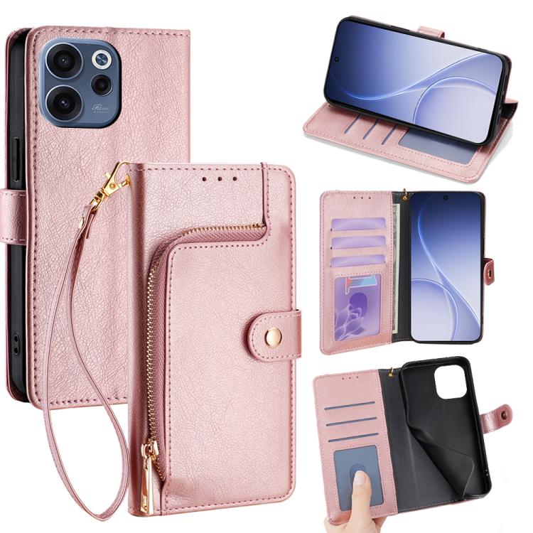 Zipper Bag Leather Phone Case, For OPPO Reno15 F 5G, For OPPO A6x 4G Global, For OPPO Reno15 5G Global, For OPPO Find X9 5G, For OPPO F31 5G, For OPPO Find X9 Pro 5G
