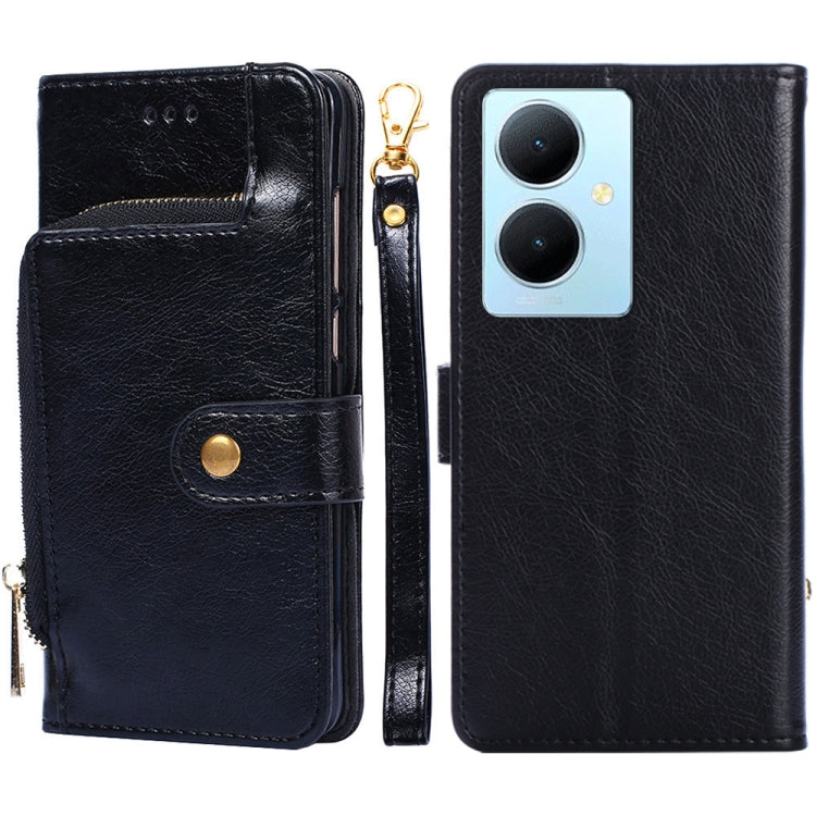 Zipper Bag Leather Phone Case, For vivo Y78 Plus 5G