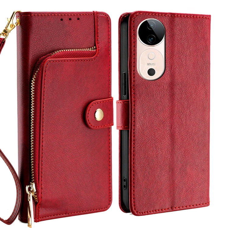 Zipper Bag Leather Phone Case, For vivo V50 5G, For vivo X200 Pro 5G, For vivo S19 Pro, For vivo S19, For vivo Y28 4G, For vivo X100s