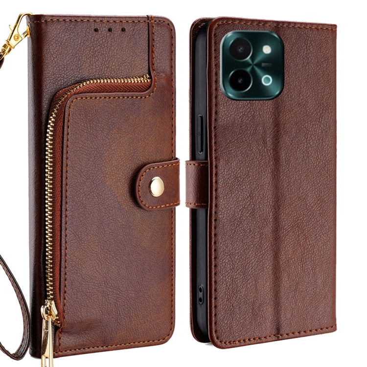 Zipper Bag Leather Phone Case, For vivo V50 5G, For vivo X200 Pro 5G, For vivo S19 Pro, For vivo S19, For vivo Y28 4G, For vivo X100s