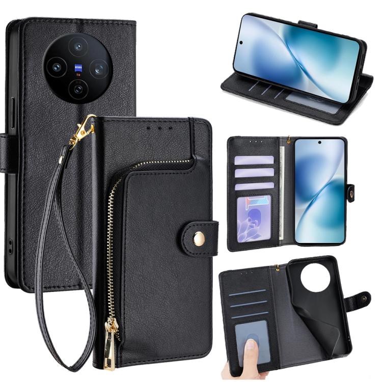 Zipper Bag Leather Phone Case, For vivo V60 5G Global, For vivo X200s 5G, For vivo Y39 5G Global, For vivo V50 Lite 5G, For vivo Y29s 5G / Y04 4G, For vivo Y29 4G Global