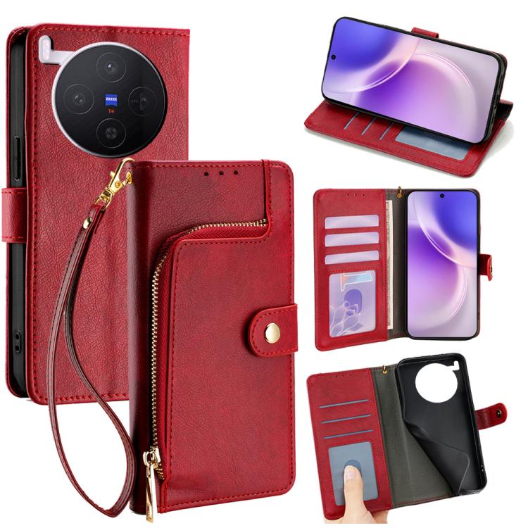 Zipper Bag Leather Phone Case, For vivo S50 Pro mini 5G, For vivo S50 5G, For vivo X300 Pro 5G, For vivo X300 5G, For vivo Y31 5G 2025, For vivo V60 Lite 5G Global