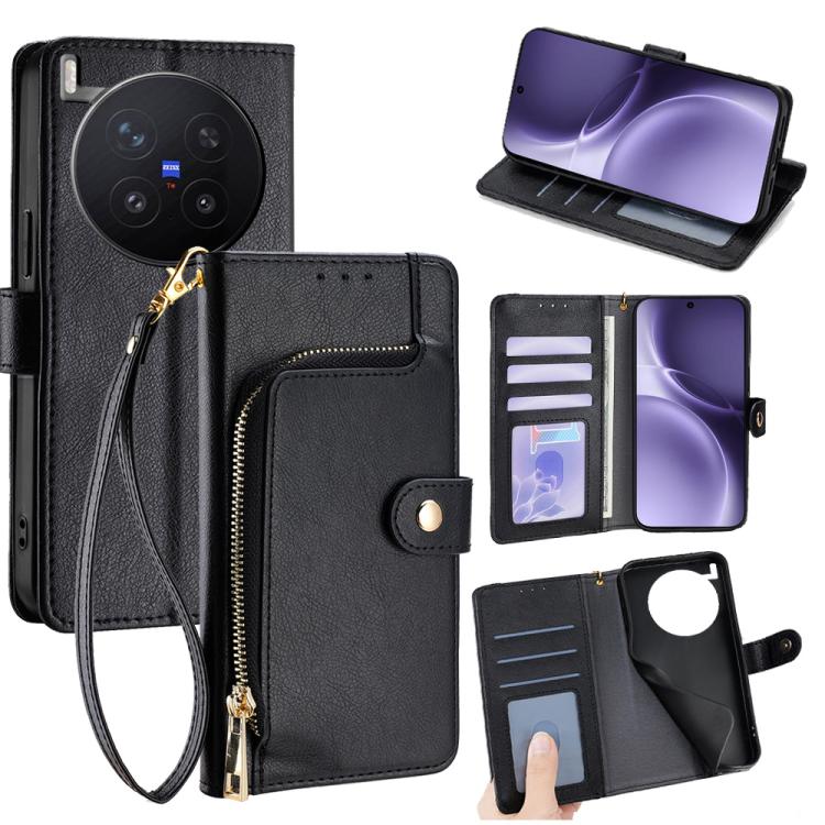 Zipper Bag Leather Phone Case, For vivo S50 Pro mini 5G, For vivo S50 5G, For vivo X300 Pro 5G, For vivo X300 5G, For vivo Y31 5G 2025, For vivo V60 Lite 5G Global