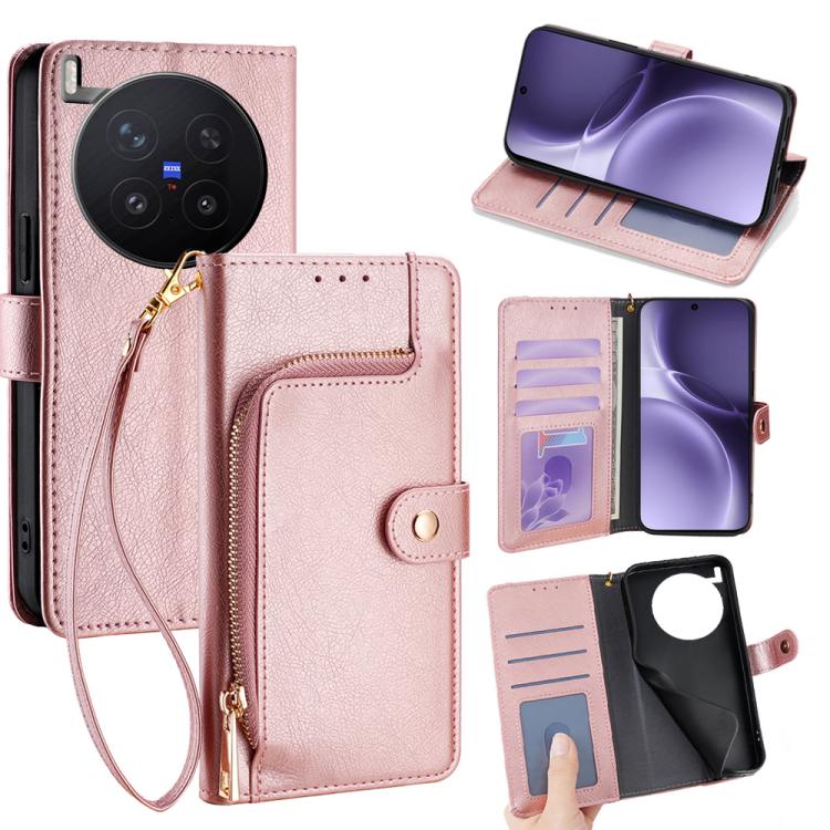 Zipper Bag Leather Phone Case, For vivo S50 Pro mini 5G, For vivo S50 5G, For vivo X300 Pro 5G, For vivo X300 5G, For vivo Y31 5G 2025, For vivo V60 Lite 5G Global