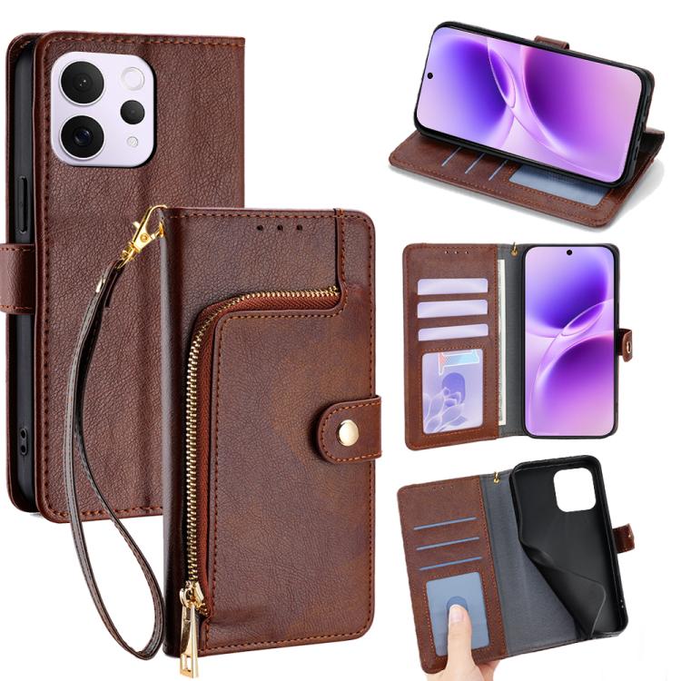 Zipper Bag Leather Phone Case, For vivo S50 Pro mini 5G, For vivo S50 5G, For vivo X300 Pro 5G, For vivo X300 5G, For vivo Y31 5G 2025, For vivo V60 Lite 5G Global