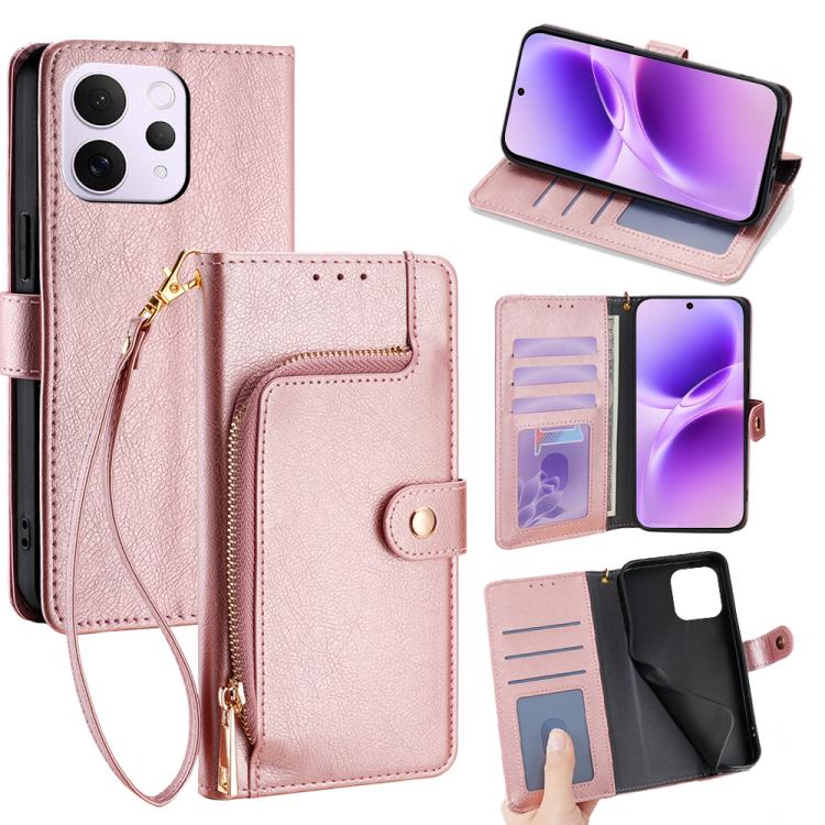 Zipper Bag Leather Phone Case, For vivo S50 Pro mini 5G, For vivo S50 5G, For vivo X300 Pro 5G, For vivo X300 5G, For vivo Y31 5G 2025, For vivo V60 Lite 5G Global