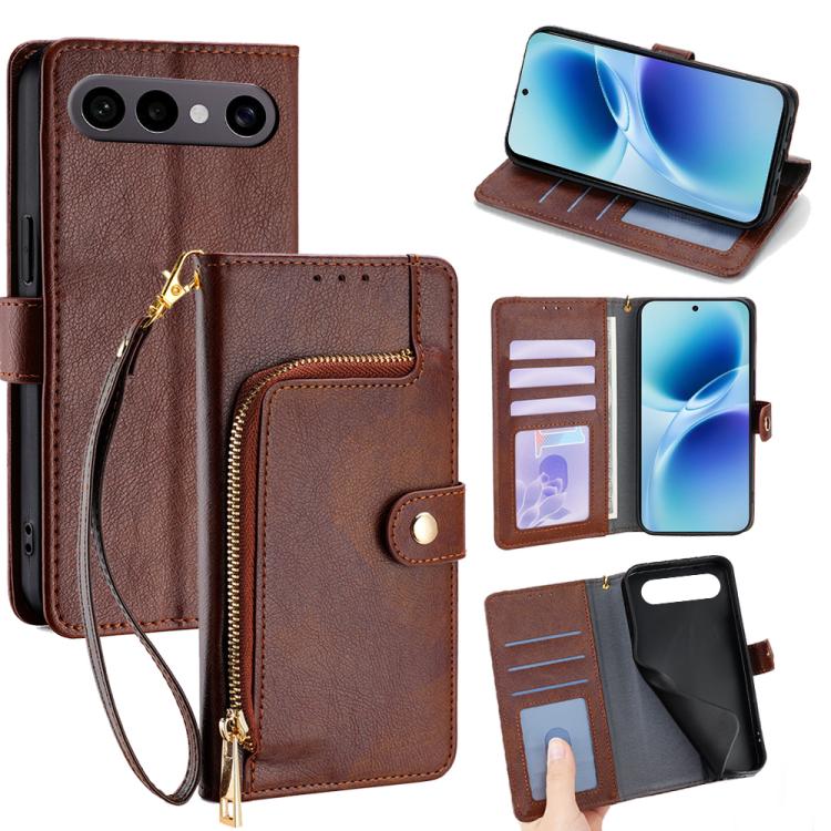 Zipper Bag Leather Phone Case, For vivo S50 Pro mini 5G, For vivo S50 5G, For vivo X300 Pro 5G, For vivo X300 5G, For vivo Y31 5G 2025, For vivo V60 Lite 5G Global
