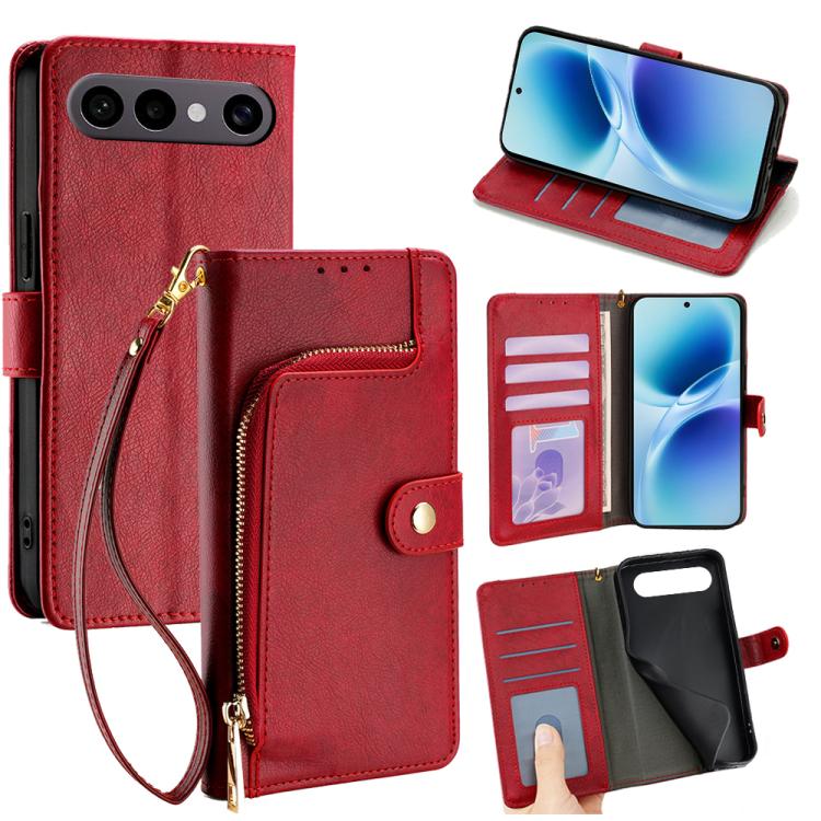 Zipper Bag Leather Phone Case, For vivo S50 Pro mini 5G, For vivo S50 5G, For vivo X300 Pro 5G, For vivo X300 5G, For vivo Y31 5G 2025, For vivo V60 Lite 5G Global