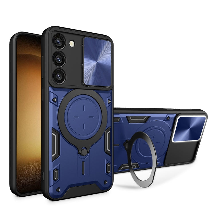 CD Texture Sliding Camshield Magnetic Holder Phone Case, For Samsung Galaxy S23+ 5G, For Samsung Galaxy S23 5G, For Samsung Galaxy S20 FE, For Samsung Galaxy A73 5G