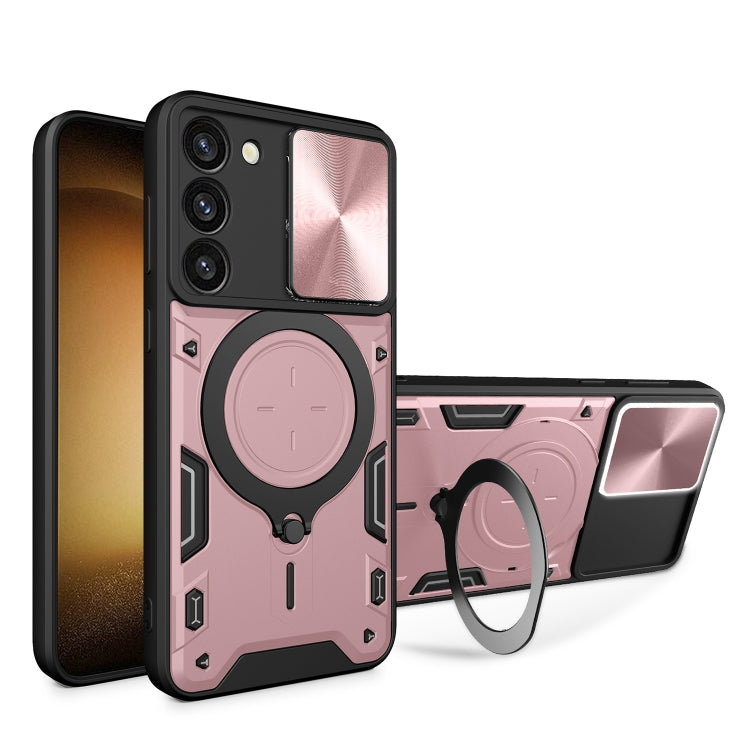 CD Texture Sliding Camshield Magnetic Holder Phone Case, For Samsung Galaxy S23+ 5G, For Samsung Galaxy S23 5G, For Samsung Galaxy S20 FE, For Samsung Galaxy A73 5G