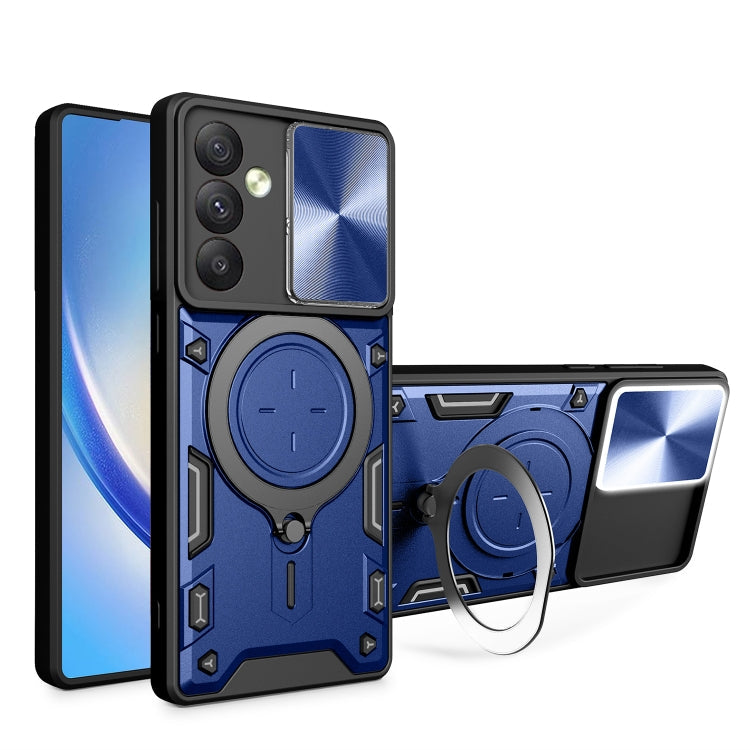 CD Texture Sliding Camshield Magnetic Holder Phone Case, For Samsung Galaxy A23 5G, For Samsung Galaxy A34 5G, For Samsung Galaxy A54 5G, For Samsung Galaxy S23 Ultra 5G