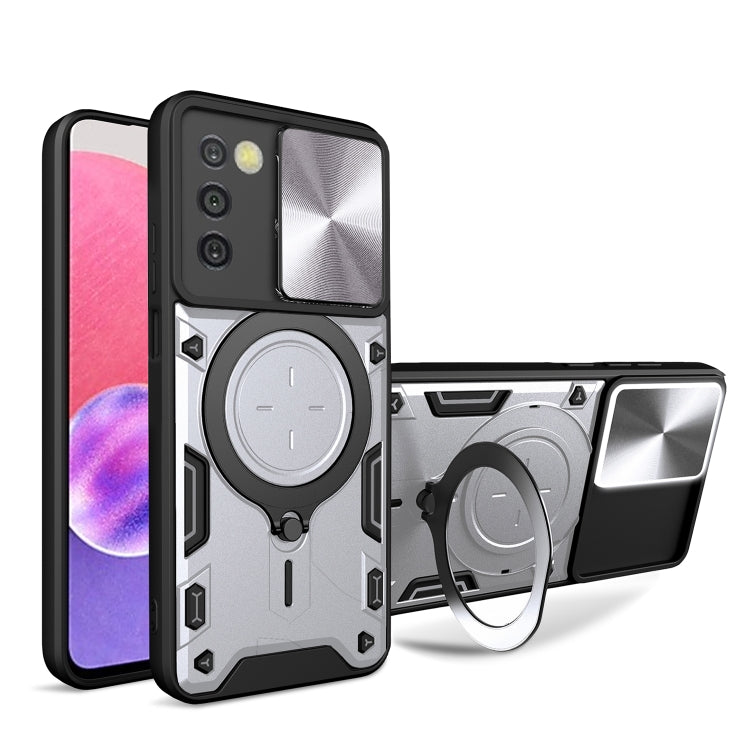 CD Texture Sliding Camshield Magnetic Holder Phone Case, For Samsung Galaxy S22 5G, For Samsung Galaxy A13 5G, For Samsung Galaxy A03s, For Samsung Galaxy A53