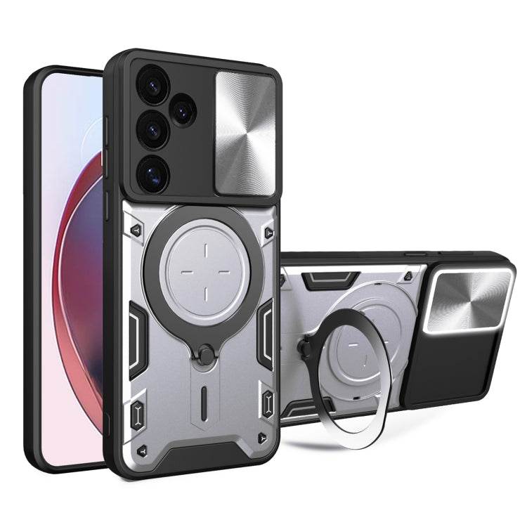 CD Texture Sliding Camshield Magnetic Holder Phone Case, For Samsung Galaxy S24 FE 5G, For Samsung Galaxy S24+ 5G, For Samsung Galaxy S24 5G, For Samsung Galaxy A24 4G