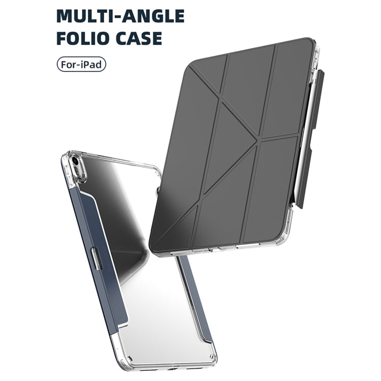 For iPad Pro 11 2025 / 2024 Mutural Deformation Stand Smart Leather Tablet Case(Pink)